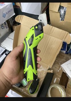 Electric Scissors Cordless Cardboard Cutter for Crafting Scrapbooking Fabric Box 2 Blade, Size: Medium, Plastic Box 2 Blade