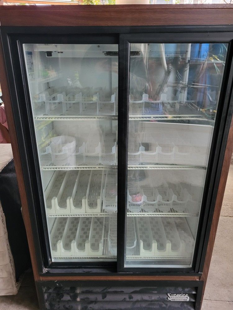 Sliding Door Refrigerator For Sodas