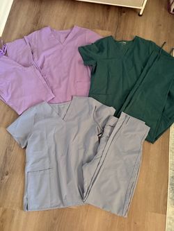 3 scrub sets