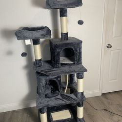 New 62” Tall Cat Tree In The Box $60 Firm-Firme