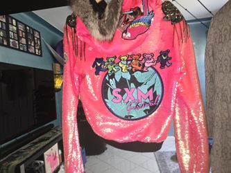 Reversible flip sequent festival jacket