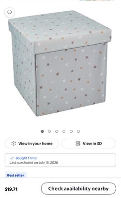 Collapsible toy storage 15x15