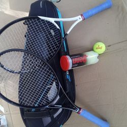2 Head Speed Pro 300 Series Tennis Rackets And Babola Carry Bag
