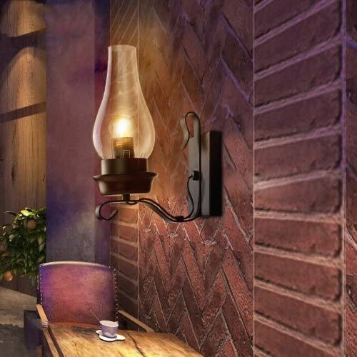 Glass Wall Bedside Wall Sconce, Vintage Industrial Wall...