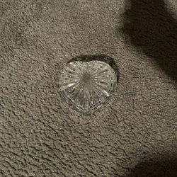 Heart Shaped Glass Container 