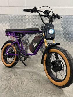 Dual Motor / Dual Rider / Passenger Electric Ebike / 750/1000x2 Watt / 25ah Battery /35 mph