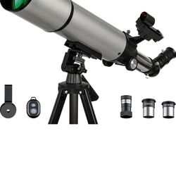 Telescope, GALAEYES 80mm Aperture 500mm FL AZ, w/Stargazing app, Telescope for Adults high Powered, Telescope for Adults, Telescope for Kids 8-12, Kid