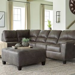 Navi Smoke LAF Sleeper Sectional