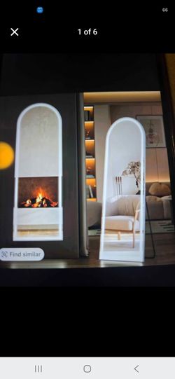 Stand Mirror Full Length with LED Lights.