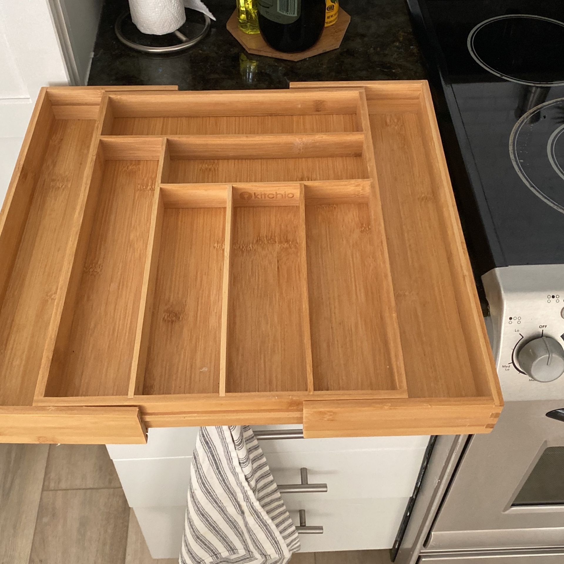 Bamboo Expandable Drawer & Organizer Set - 4 Pieces