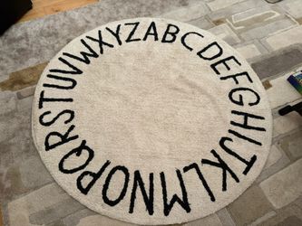 Kids Alphabet Washable Rug 5’