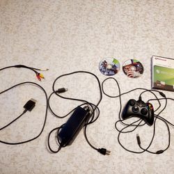 XBox 360 Power Cord, Controler, TV Connector 