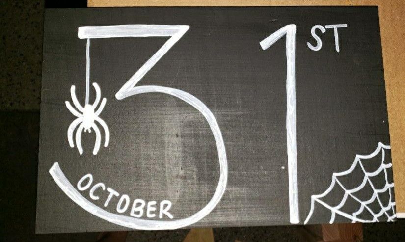 Hand-painted Halloween Decor