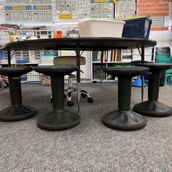 Adjustable Wiggle Movement Stools For Classroom 