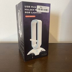 Tilted Nation Gaming Headset Stand USB Hub RGB