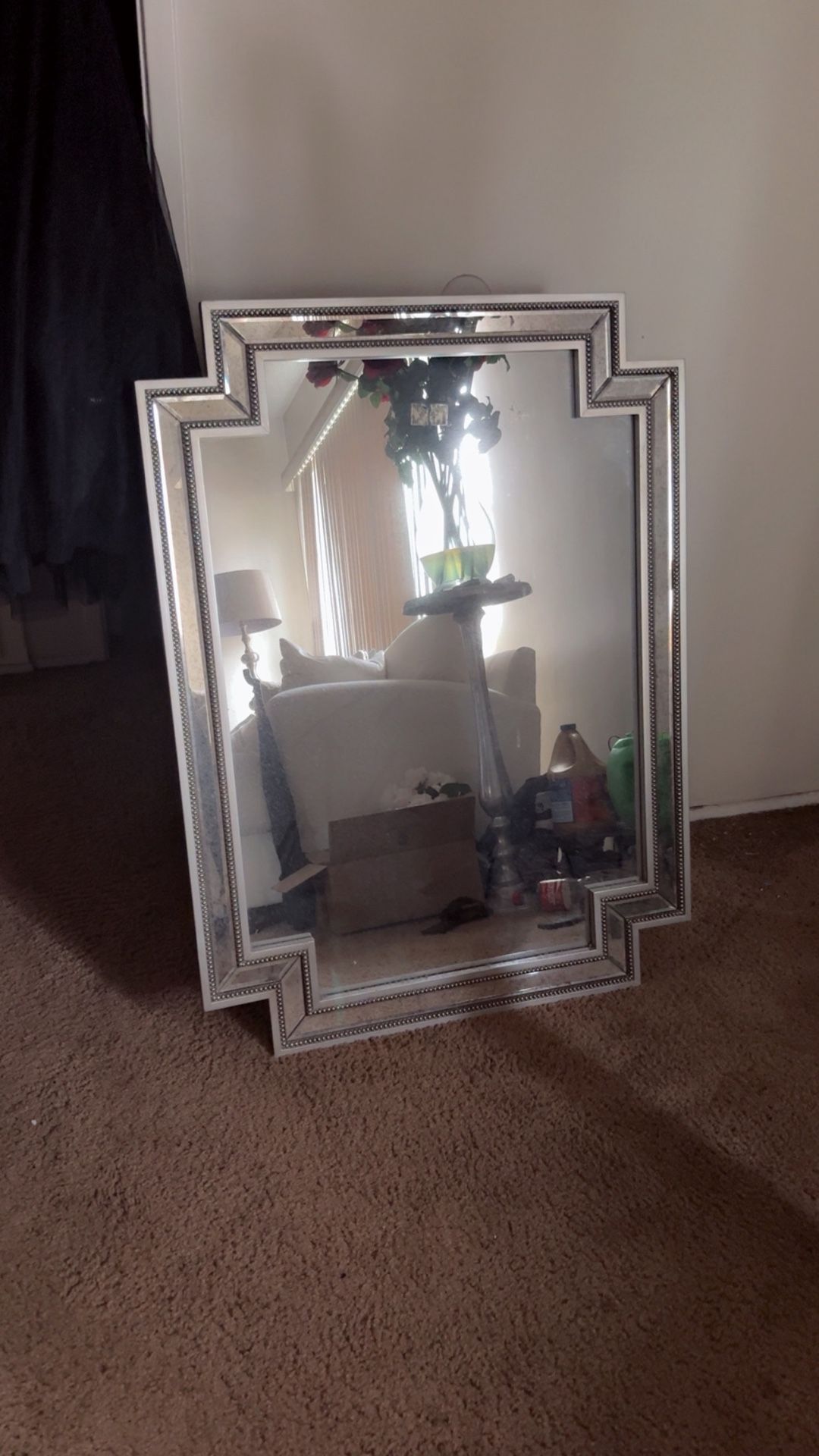 Silver Antique Mirror