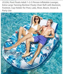 NEW INFLATABLE LOUNGER FOR 2 PERSON