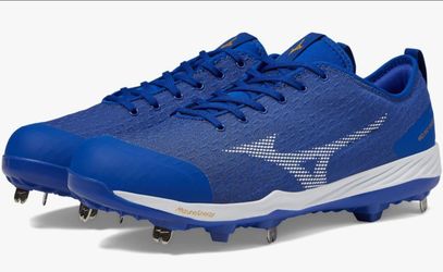 Brand New Mizuno Dominant 4 Blue lWhite Metal Baseball Cleats Men Sizes 9, 9.5, 10, 12