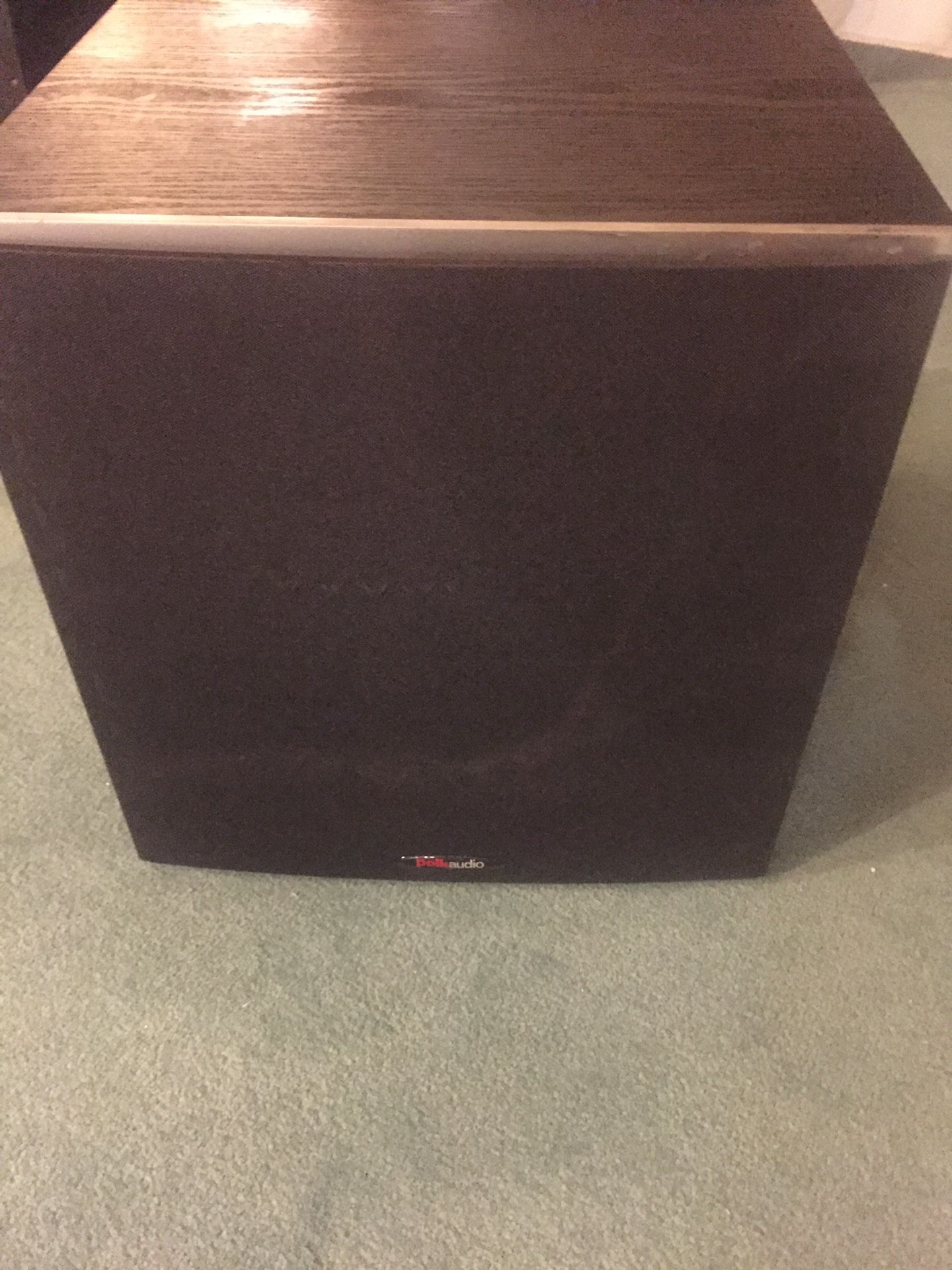 Polk Audio PWs10 Power subwoofer and 5) rm7 Speakers