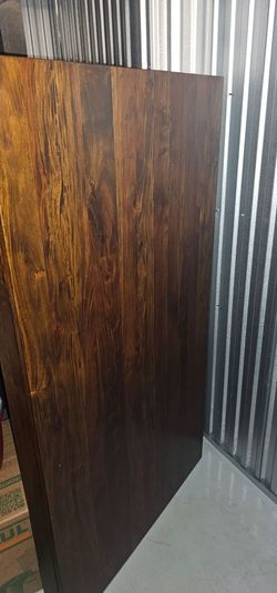 West Elm solid wood with 6 chairs