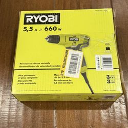 RYOBI 5.5 Amp Corded 3/8 in. Variable Speed Compact Drill/Driver with Bag