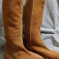 Splendid Women's Size 9.5 Amalia Knee High Lugged Lug Sole Suede Leather Boots