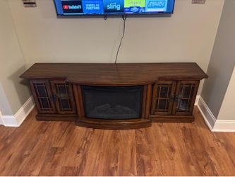 Electric Fireplace TV Mantle