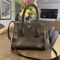 Prada Pebbled Leather Satchel Bag - Like New, Barely Used