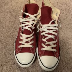 Burgundy Converse All Stars