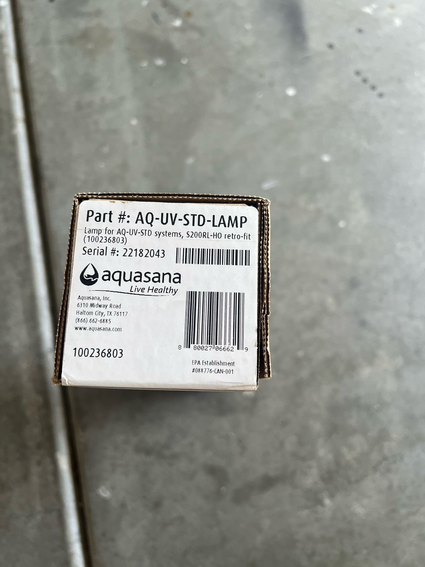 Aquasana UV Lamp