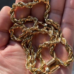 14k Solid Rope Chain