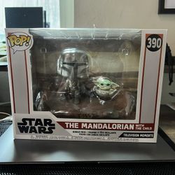 Funko Pop Star Wars The Mandalorian With The Child 390