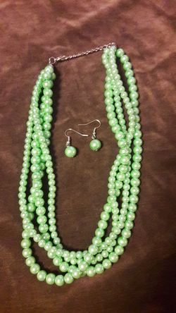 Necklace with Earrings. $6