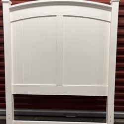 Twin Bed With Headboard, Mattress, Boxspring, Bed Frame With Hardware Great Condition