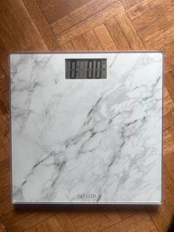 Taylor, digital glass and marble bathroom scale