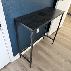 Black Modern Narrow Entryway Table