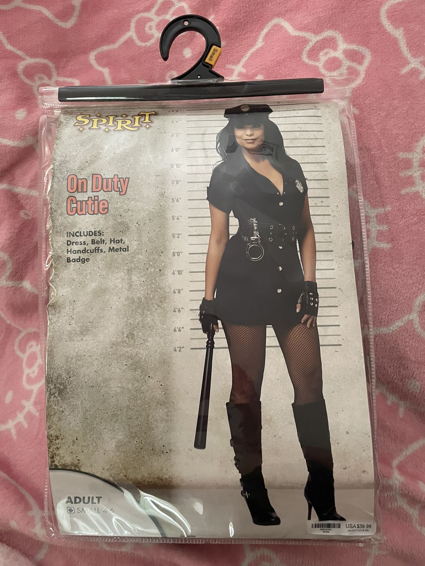 Adult Cop Costume Size Small 
