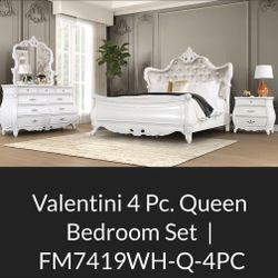 Valentini Queen 4 Pc Set. 