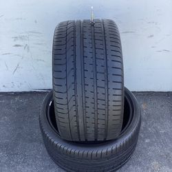 335/25/22 Pirelli P Zero 7/32 life left 