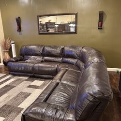 Leather Sectional