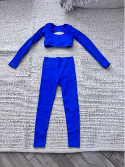 Women’s Blue Workout Set (Small)