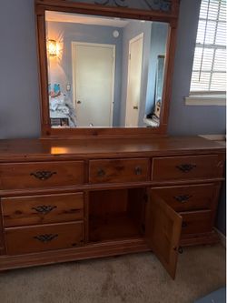 Dresser with mirror