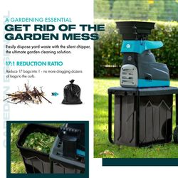 G Quiet Wood Chipper 14.5 -Amp Steel Electric Wood Chipper