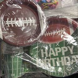 Football Birthday Party Supplies for 25