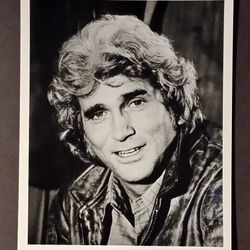Michael Landon TV Show Movie Actor Portrait 8x10 Glossy Black and White Vintage Photo Picture Collectible