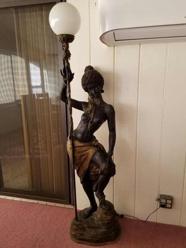 Antique Nubian blackamoor figure floor lamps for Sale in Tampa, FL