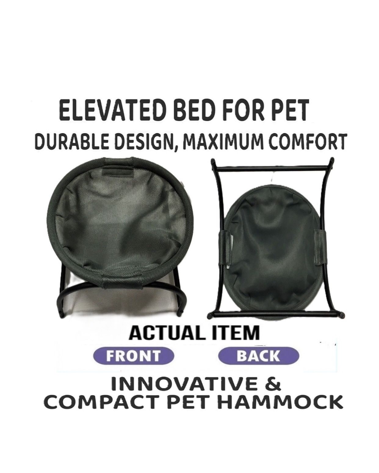 🛑 PET BED Elevated HAMMOCK Durable Comfort Comfy Relax STAND