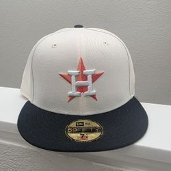 New Era Houston Astros Fitted Hat - 7 1/8