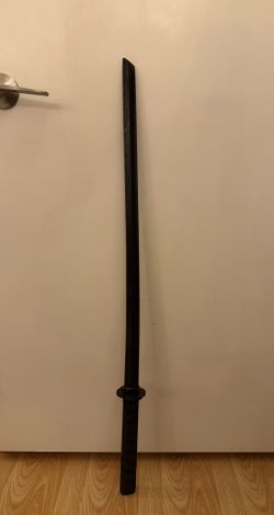 Black Wooden Katana