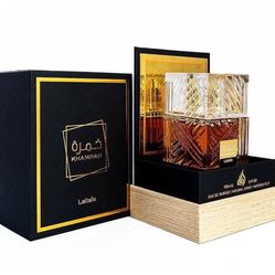 Lattafa Khamrah - Vanilla, Warm Spicy, Amber, Cinnamon - Eau de Parfum Long-Lasting Fragrance for Unisex, 3.40 Ounce / 100 ml